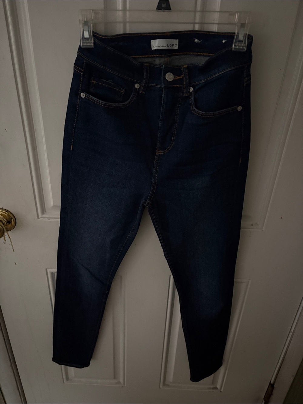 LOFT Dark Indigo Skinny Jeans